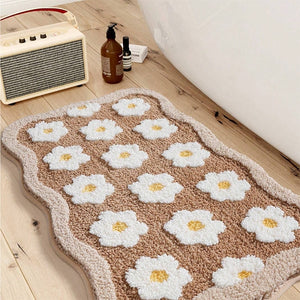 Daisy Charm Soft Absorbent Floor Rug