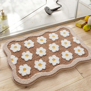 Daisy Charm Soft Absorbent Floor Rug