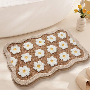 Daisy Charm Soft Absorbent Floor Rug