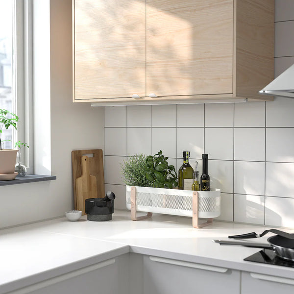 Minimalist Wooden Handle Storage Basket