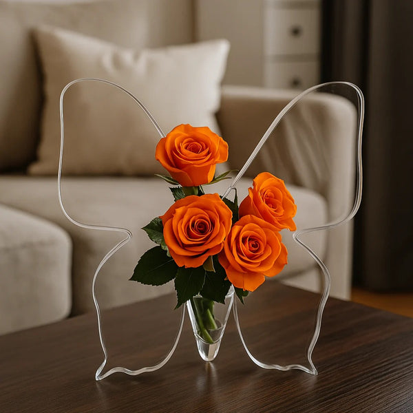 Butterfly Shaped Acrylic Flower Holder