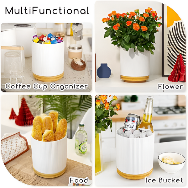 Elegant 360° Rotating Kitchen Utensil Holder